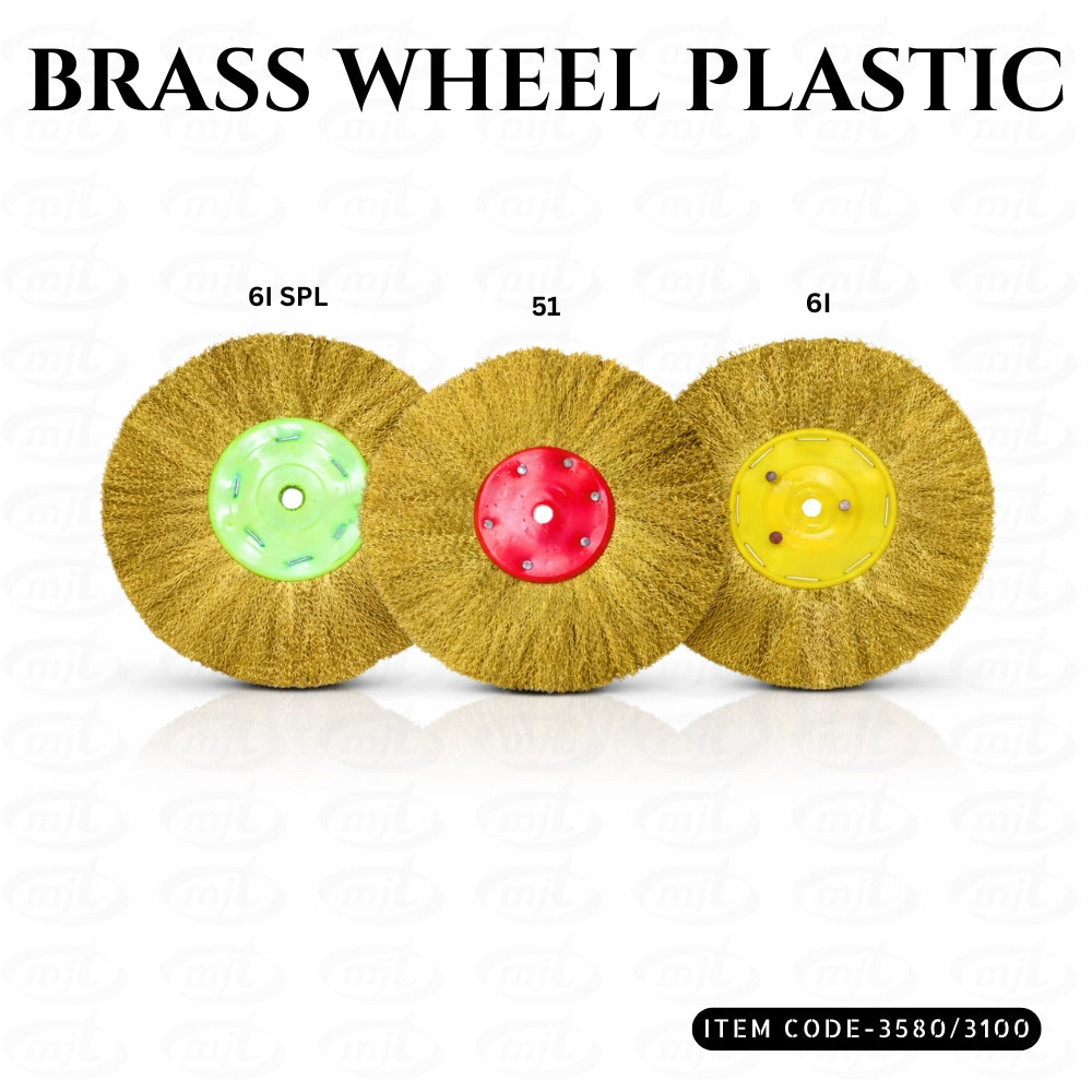 BRASS WHEEL PLASTIC HUB